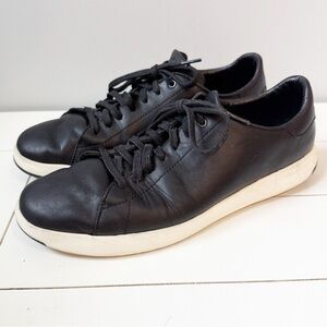 Cole Haan Grand Pro Leather Sneaker Black Size 9.5